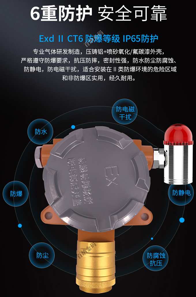 氯氣檢測儀6重防護