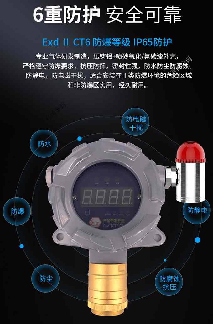 帶聲光報警器二氧化碳檢測儀